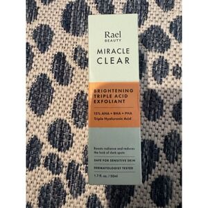 Rael Beauty Miracle Clear Brightening Triple Acid Exfoliant New In Box